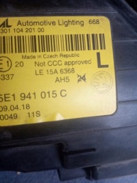 фото thumb №3, Skoda octavia 3 5e1941015c лампа левая full led