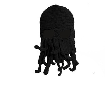 ШАПКА CTHULU осьминог, ЧЕРНАЯ
