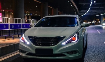 фото thumb №10, Фары автомобильные led монтаж для hyundai sonata 2011-2014 тюнинг лампы передние