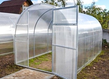 SZKLARNIA z POLIWĘGLANU 2x4m z OCYNK TUNEL 20x20mm