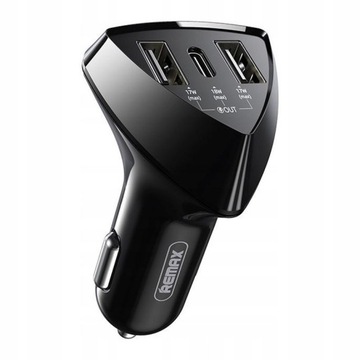 ŁADOWARKA SAMOCHODOWA 2xUSB 1xTYP C QC+PD 35W 3.4A