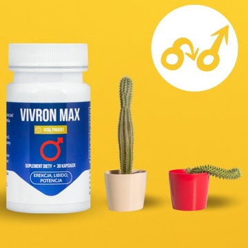 ТАБЛЕТКИ VIVRON MAX ДЛЯ ПОТЕНЦИИ, ЭРЕКЦИИ, ЛИБИДО, УРОВНЯ ТЕСТОСТЕРОНА 60 шт.