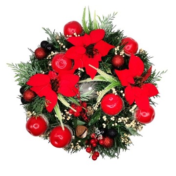 Wianek wieniec bożonarodzeniowy świąteczny 45 cm