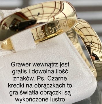 ZŁOTE OBRĄCZKI ŚLUBNE PARA - KLASYCZNE 5mm PRÓBA 375 - GRAWER GRATIS!