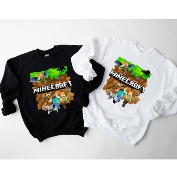 DTF Transfer Naprasowanka na Ubrania Minecraft