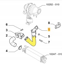 фото thumb №2, Turbo wąż труба alfa romeo giulietta 1.6 jtd 105km
