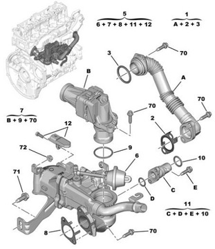 фото thumb №1, Прокладка клапана egr citroen berlingo, c3, c4 05-