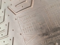 фото thumb №8, Задний коврик резиновый оригинал nissan e-nv200 e nv200 ke7484f189