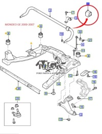 фото thumb №10, Втулка рычаг стабилизатора перед ford mondeo mk3