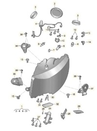 фото thumb №15, Фара лампа левая skoda superb 2 ii 2008-2013