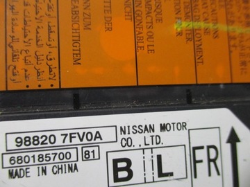 фото thumb №3, Модуль датчик подушка безопасности nissan x-trail рестайлинг 988207fv0a
