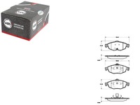 фото thumb №1, Гальмівні колодки гальмівні chrysler sebring 01-07 a.b.s.