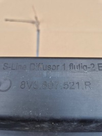 фото thumb №12, Audi a3 8v рестайлинг 16- s-line диффузор заднего бампера 8v3807521r