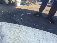 фото thumb №7, Капот крышка двигателя vw golf vi 6 5k0823155f чёрная демонтаж