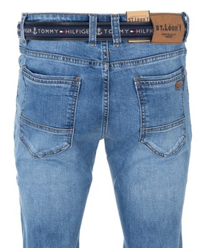 Spodnie jeansy W42 niebieskie dżinsy
