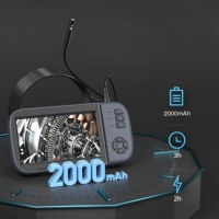 ИНСПЕКЦИОННАЯ КАМЕРА ЭНДОСКОП ДУЭТ ЭКРАН HD 10 МЕТРОВ КАБЕЛЬ 32GB SD IP67 8LED