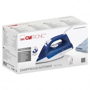 МОЩНЫЙ САМООЧИЩАЮЩИЙСЯ ПАРОВОЙ УТЮГ CLATRONIC DB 3