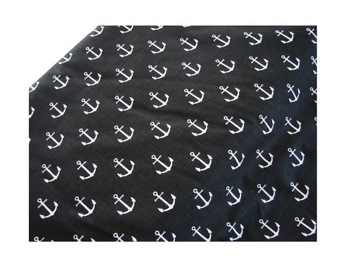 Черный материал Kotwice № 112A Ширина 1,60 м.