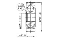 фото thumb №2, Febest 2311-b6 набор шарнир, wał приводной