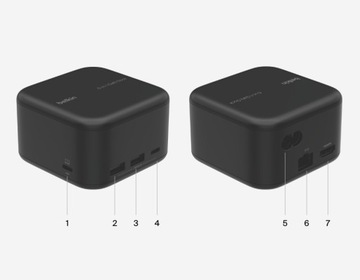 Концентратор Belkin USB-C для ноутбука, INC018vf, 4K HDMI, 5 Гбит/с, USB-A, GaN 130 Вт