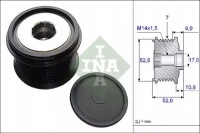 Генератор - зчеплення односторонній schaeffler ina 535 0209 10 Ціна, фото thumb