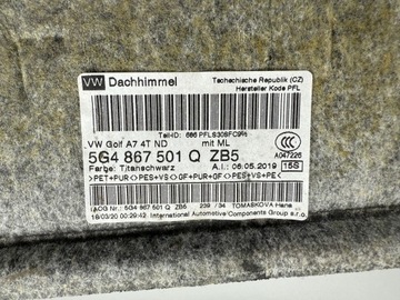 фото thumb №14, Volkswagen golf vii 2020 стеля