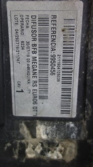 фото thumb №7, Renault megane iv rs диффузор накладка зад