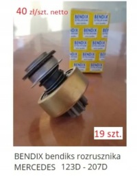 Купить Bendix бендикс стартер mercedes 123d 207d, фото thumb