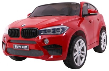 BMW X6M XXL для 2 детей Красная краска + Пилот + Экокожа + Сиденья + Бесплатно
