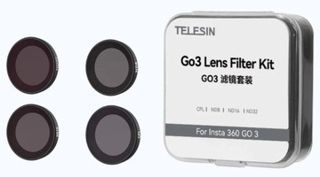 Набор из 4 фильтров Telesin CPL/ND8/ND16/ND32 для камеры Insta360 GO3