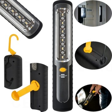 АККУМУЛЯТОРНЫЙ ПОХОДНЫЙ ФОНАРЬ СВЕТОДИОДНАЯ ЗАРЯДКА ДИНАМО USB-КРЮК МАГНИТ 300лм