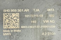 фото thumb №4, Лампа стельовий салону vw golf viii 5h0959561ar