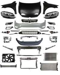 фото thumb №1, Golf vii 7 перед pas капот бампер pas лампа