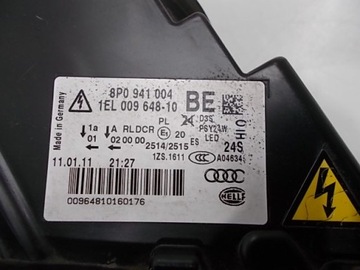 фото thumb №14, Audi a3 8p рестайлінг 08-12 s3 rs3 лампа права bi ксенон