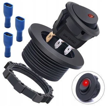 ПАНЕЛЬНЫЙ ВЫКЛЮЧАТЕЛЬ SPST LED SWITCH 12V 20A CZ