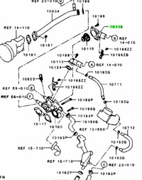 фото thumb №6, Кришка термостата mitsubishi lancer оригінальний номер 1305a023