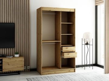 Шкаф-купе с лямками для одежды LAM 1 120