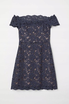 Кружевное платье H&M, размер 32 XS.