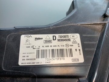 фото thumb №11, Citroen c4 iii лампа передня праві перед 9830649280