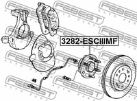 фото thumb №3, 3282-esciiimf febest ступица передняя cadillac esca