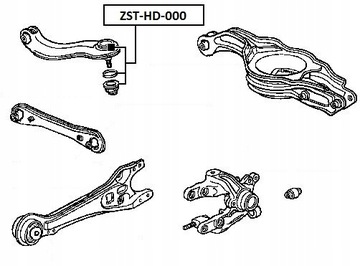 фото thumb №2, Nty #52400-sx0-013 шкворень рычаг