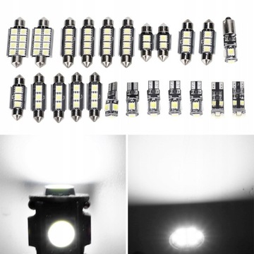 23 шт. СВЕТОДИОДНАЯ ЛАМПА 6500К 150ЛМ 12В T10 SMD