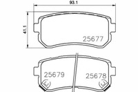 фото thumb №1, Гальмівні колодки гальмівні задня hyundai accent iv creta ix20