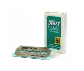 Лезвия для бритвы Derby Extra, зеленые, 5 шт.