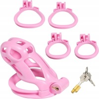 Cobra Cage Легкая клетка для ремня добродетели для пениса Chastita 4 Orring M