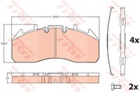 фото thumb №2, Тормозные колодки тормозной. renault magnum 04- перед,