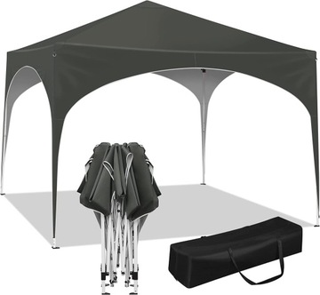 САДОВЫЙ ПАВИЛЬОН UV 50 Pop-Up PE серый 3x3x2,5