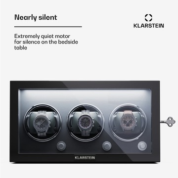 Часы Rotomat 3 Klarstein, коробка, витрина, 4-х скоростной светодиодный замок