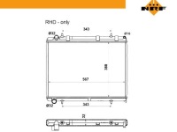 Nrf 53973 радиатор, система охлаждение двигателя Цена, фото thumb