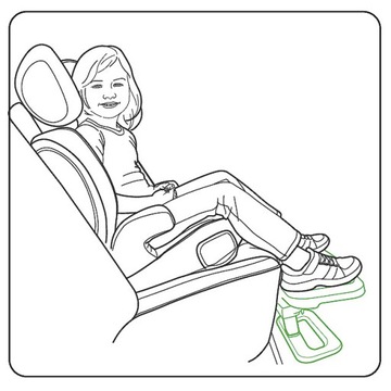KneeGuardKids4 Подставка для ног для автокресел